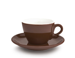 Tasse cappuccino ACF brune foncéw 5oz