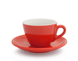 Tasse cappuccino ACF rouge 5oz