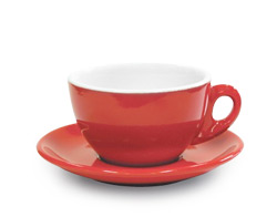 Tasse cappuccino ACF rouge 6oz