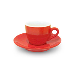 Tasse cappuccino ACF rouge 2oz