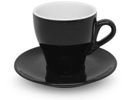 Tasse latté ACF tulipe noire 10oz