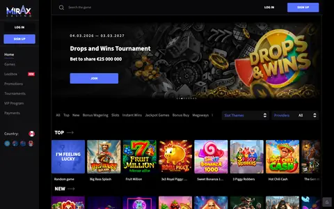 Lobby screenshot Mirax